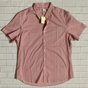 New Men’s Oxford Lads S/S Shirt XXL Red Circles